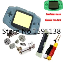 Полный набор Серебристые ночь световой чехол для GameboyAdvance консоли случай с отверткой