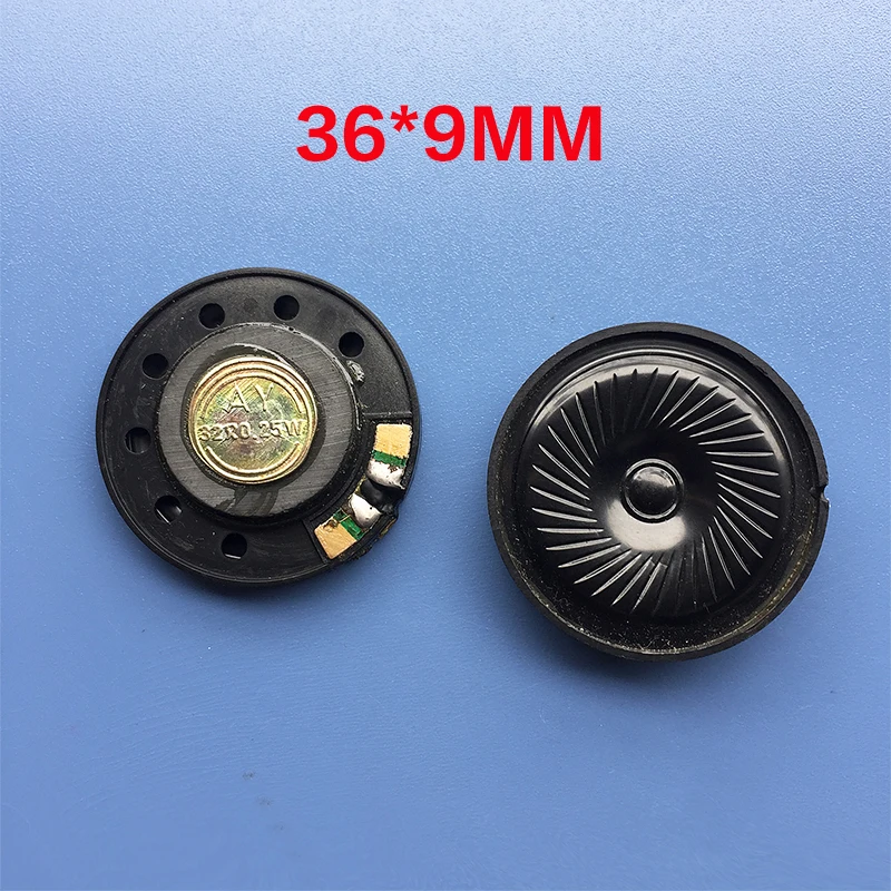 

New building intercom doorbell sound speaker 32 ohms 0.25 watt 32R 0.25W speaker Diameter 36MM 3.6cm thick 9mm Loudspeaker