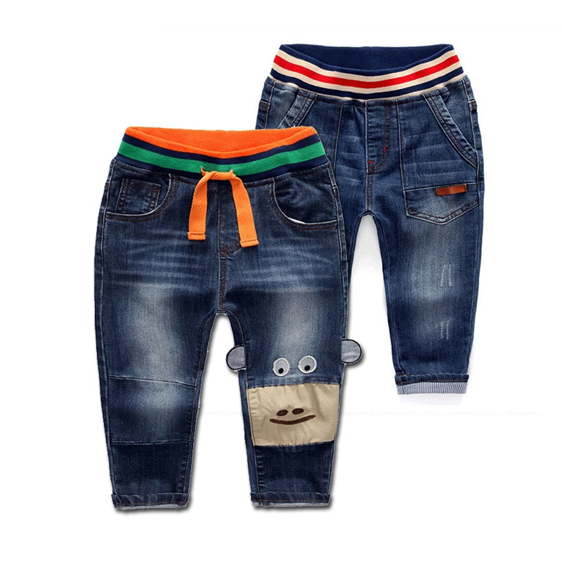 Jeans Children Wear Jeans Blue Jeans For Boy Casual Baby Boy Denim Pants Children Broken Hole Pants