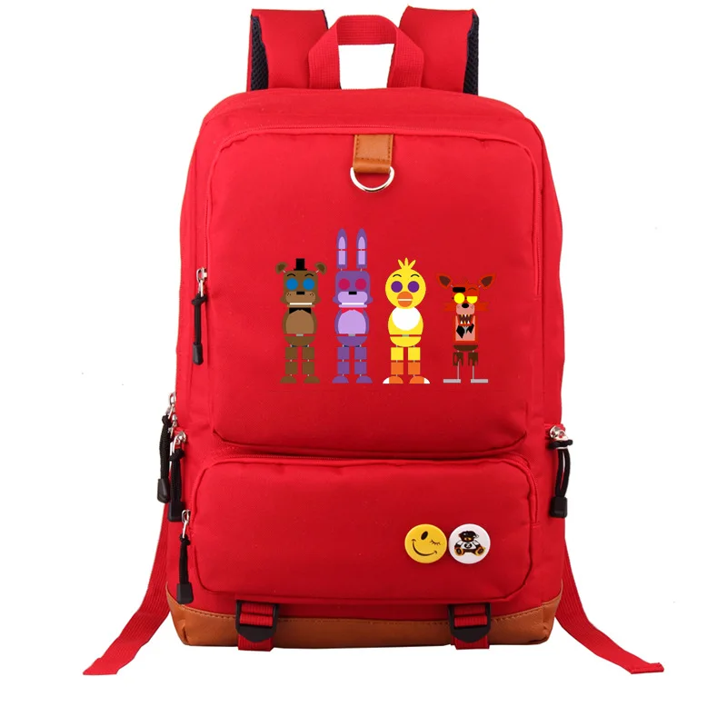 Рождественский подарок игры Five Nights at Freddys мальчик девочка школьная сумка женский рюкзак подростковые школьные сумки холщовый мужской студенческий рюкзак - Цвет: 01