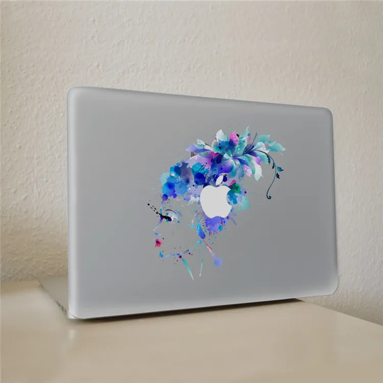 Синий цветок волшебника Виниловая наклейка для ноутбука Наклейка на ноутбук наклейка для DIY Macbook Pro Air 11 13 15 дюймов кожи ноутбука