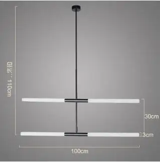 Пост современный длинный трубчатый филиал светодиодный подвесной светильник Лофт подвесной светильник офисный бар трек лампа ресторан Шоурум магазин подвесной светильник - Цвет корпуса: 4 heads black