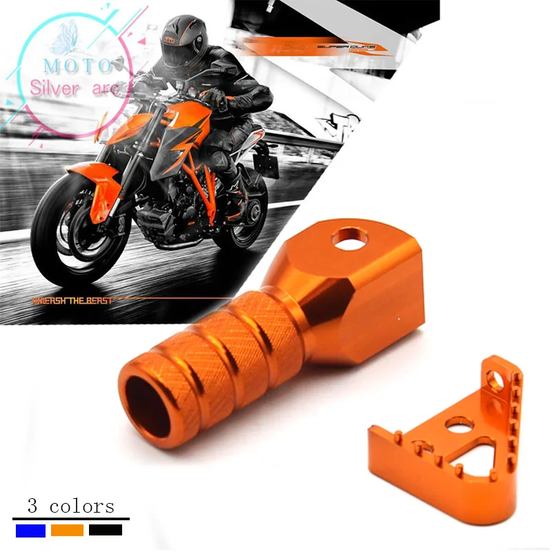 

One Set REAR BRAKE PEDAL STEP TIPS + Gear Shift Shifter Lever Top For KTM Motocross Enduro Dirt bike Off Road