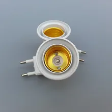 2 шт Съемный штекер лампы, Ночной светильник, голова настенного адаптера, E27, внутренний светильник ing светильники, ЕС Европейский адаптер вилки