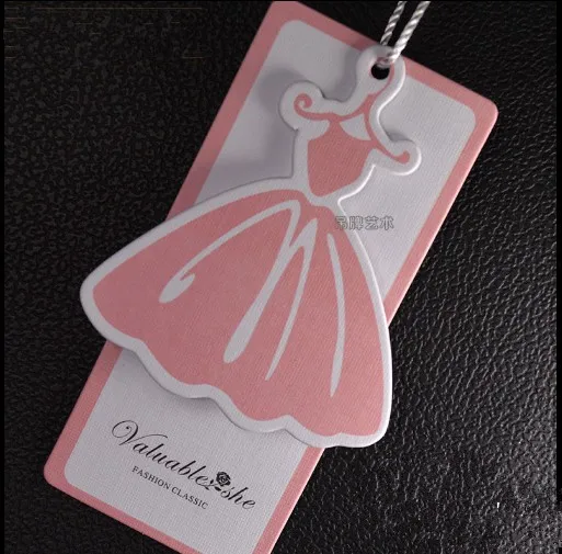 Fashion hang tag Women's clothing label tag /ladies clothing label
