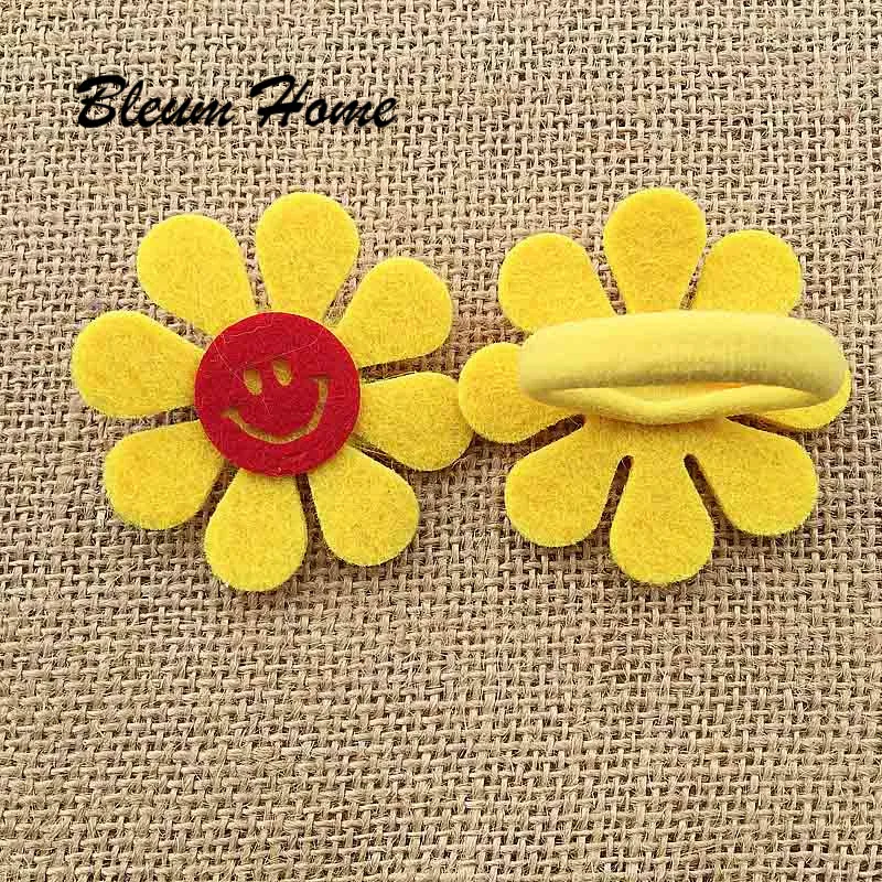 Bleum Home 2 шт. подсолнухи Красные улыбки дети желтые лепестки головной убор резинка