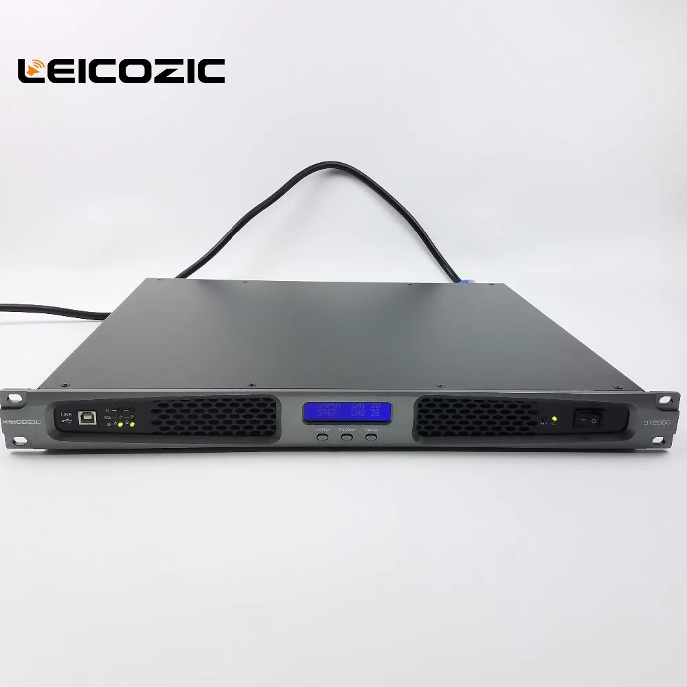 Leicozic DT2850 сценический усилитель мощности 1400 Вт x2 цифровой усилитель мощности усилитель высокой мощности класс d усилитель 1U стойка крепление Amp