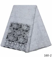 2019 Latest African Guipure Lace Fabric With Stones Nigerian French Lace Fabric Embroidered French Net Lace 160