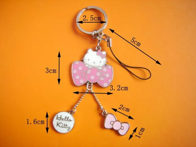 Брелок Hello Kitty милый телефон ремешок инновационные chaveiro portachiavi рекламные llaveros key holder