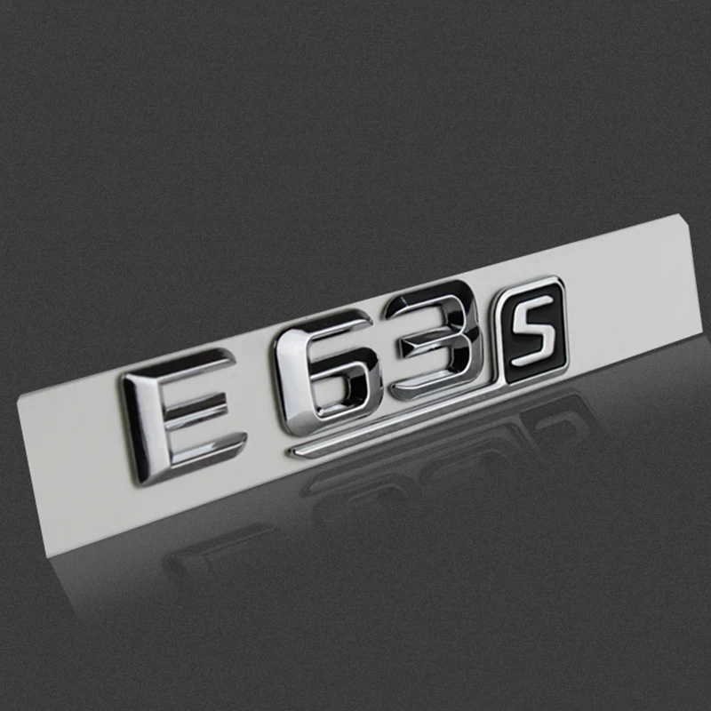 

DIY Chrome Letter Number Emblem for Mercedes Benz AMG S63L S65L C43 C63S E63S E43 E63S S65L Car Trunk Model Name Sticker New Old