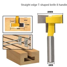 1 шт. Woodworker соединение в УС с врезкой маршрутизатор бит 9,52*29*8 мм Деревообработка сверло бит t-ручка хвостовик Tenon Cutter Woodwork фрезерные резаки