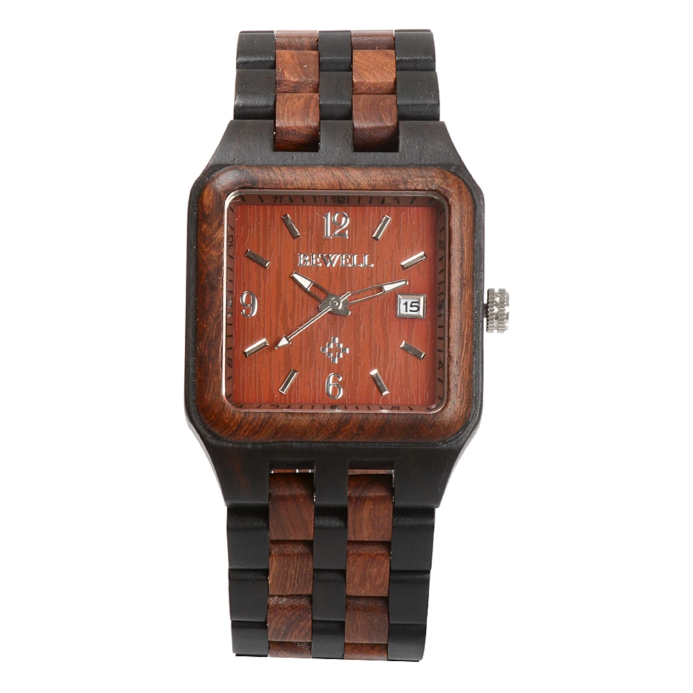 BEWELL WOODEN WATCH