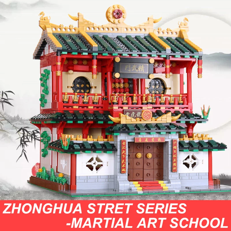 

XingBao 01004 2531Pcs Genuine Creative Building Series The Chinese Martial Arts Set Building Blocks Bricks Compatible LegoINGlys