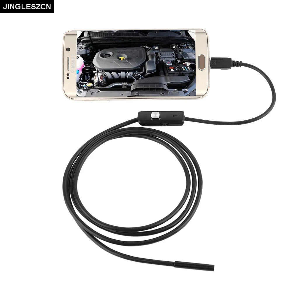 

Newest 1M/1.5M/2M/3.5M/5M/10M 5.5mm Waterproof Mini USB Android Endoscope 6 LED Borescope Inspection Camera For Android PC
