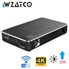 WZATCO LED intelligent DLP projecteur Android WIFI Bluetooth 4.1 soutien 4k Full HD 1080P Home cinéma projecteur projecteur 4100mAh batterie ► Photo 1/6