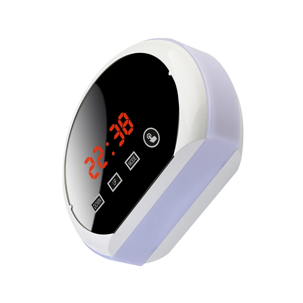 Electronic Desk Clock Touch Control Rgb Led Mirror Clock With