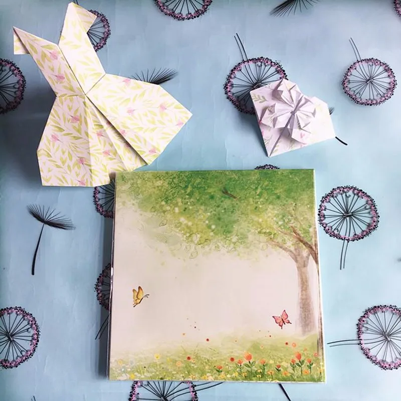 Цветы оригами Бумага для ручной работы журавли оригами головоломка Сделай Сам складные оригами для ручной работы цветная бумага для скрапбукинга креативные подарки
