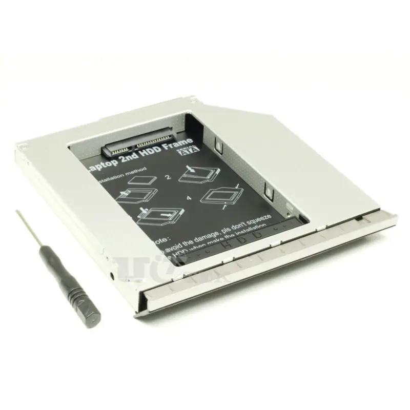 2nd HDD Caddy SSD SATA hard drive Caddy for HP EliteBook 8460P 8460W