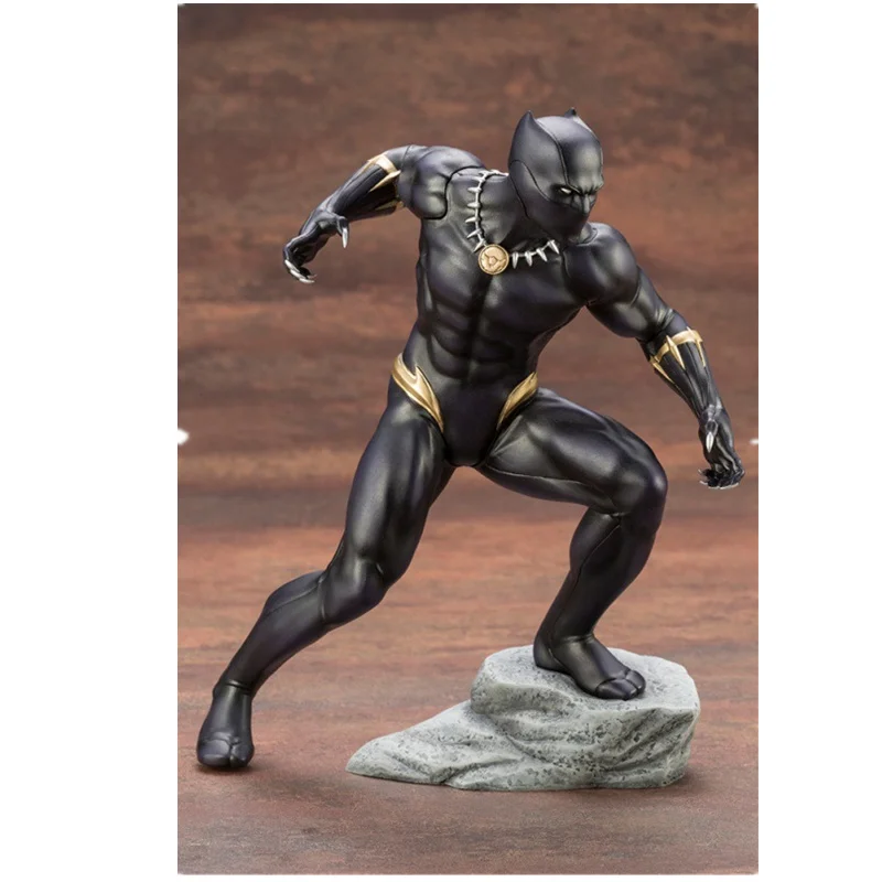 Marvel фигурки Мстители Черная пантера игрушки Kotobukiya Artfx Статуя Модель для детей
