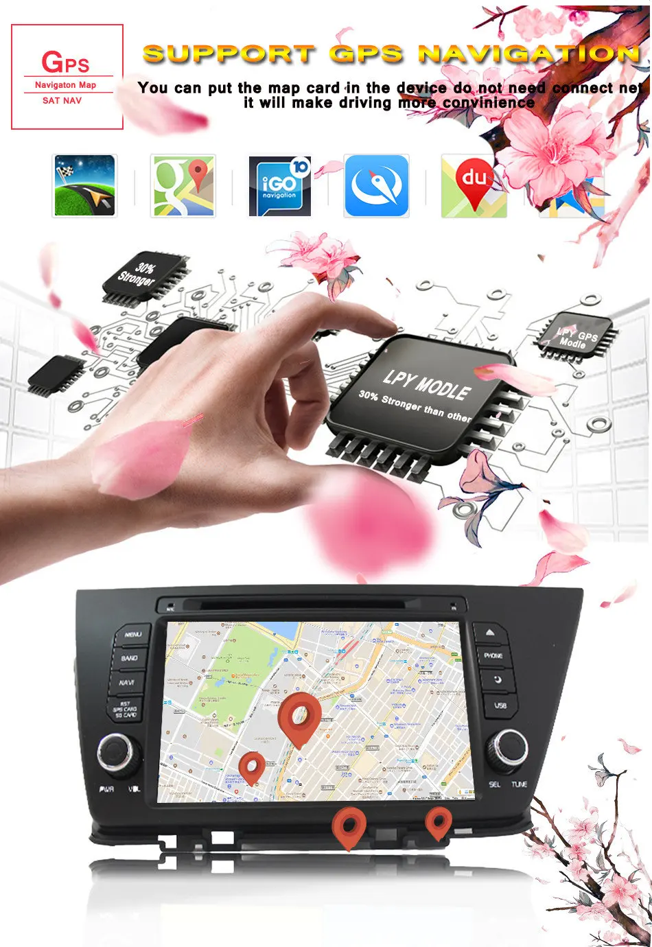 Top 1024*600 Androd 9.0 Car Autostereo for Kia Niro 2016 2017 2018 2 Din Bluetooth Stereo DVD Player GPS Navigation Head Unit 6