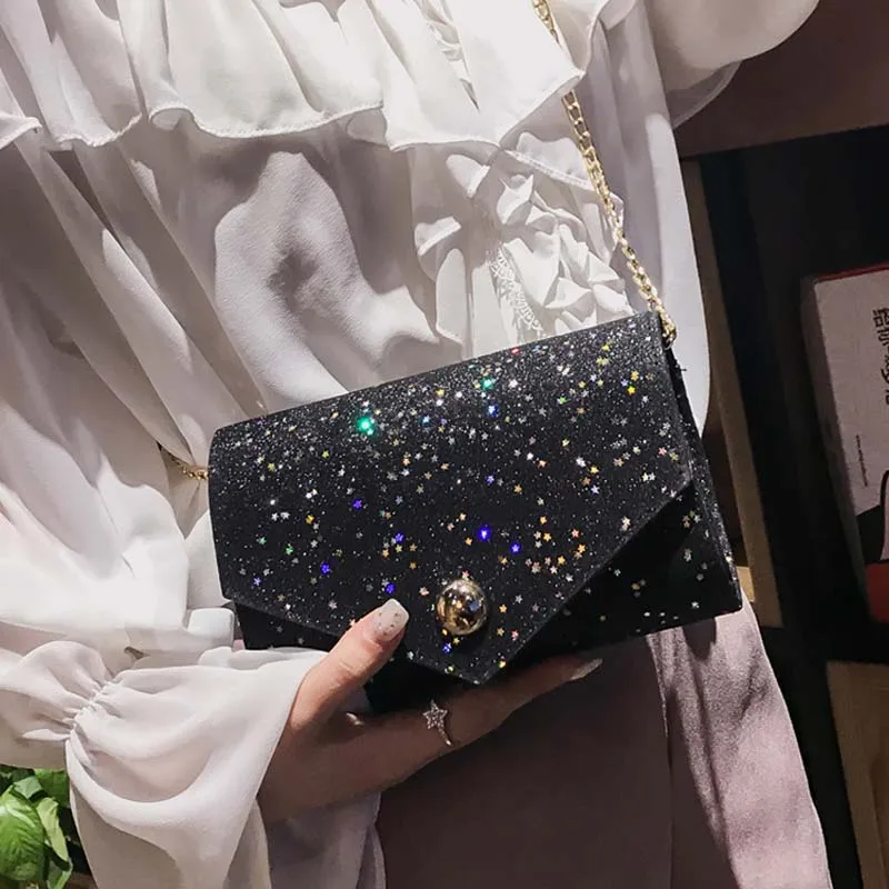glitter shoulder bag