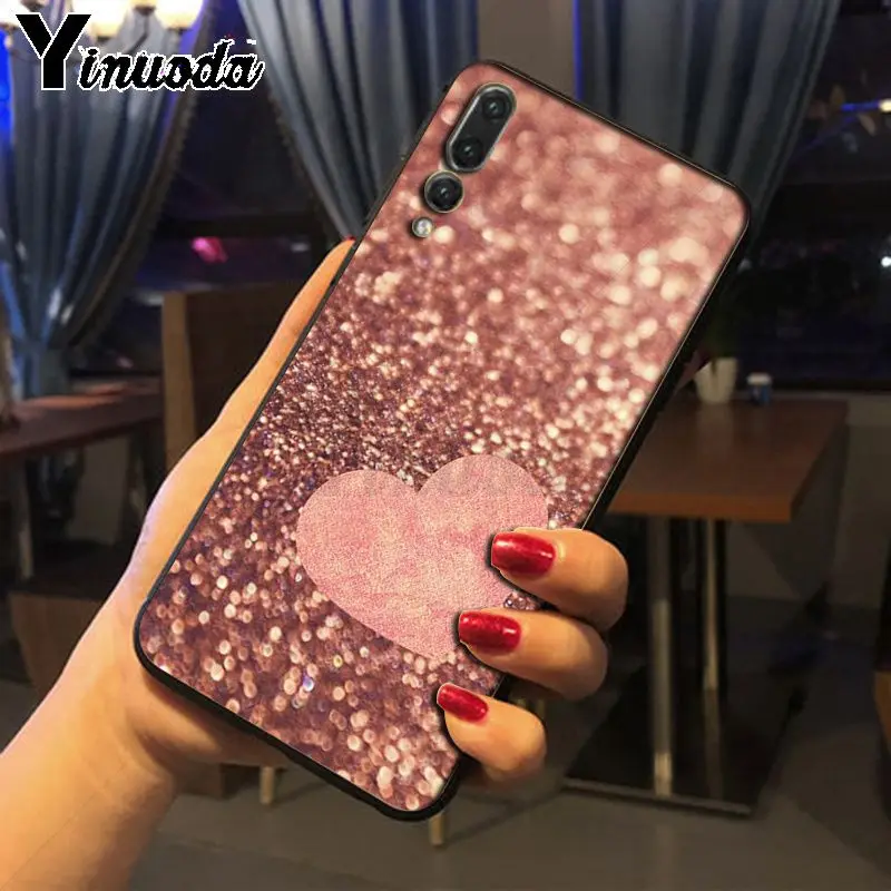 Чехол для телефона Yinuoda Love Heart Gold Rose marble Stripes для huawei honor 8x20 7a P20Lite P10 Plus Mate10Lite Mate20 P20 Pro Чехол