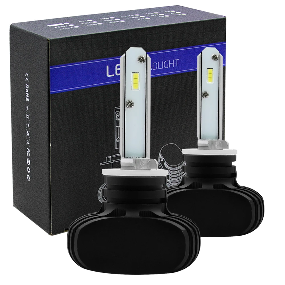 2Pcs Car Light LED H4 H1 H3 H11 H13 880 9004 9005 HB3 9006 HB4 9007 H7 LED 12V 6000K Headlight Bulbs Auto Styling Accessories 2Pcs Car Light LED H4 H1 H3 H11 H13 880 9004 9005 HB3 9006 HB4 9007 H7 LED 12V 6000K Headlight Bulbs Auto Styling Accessories