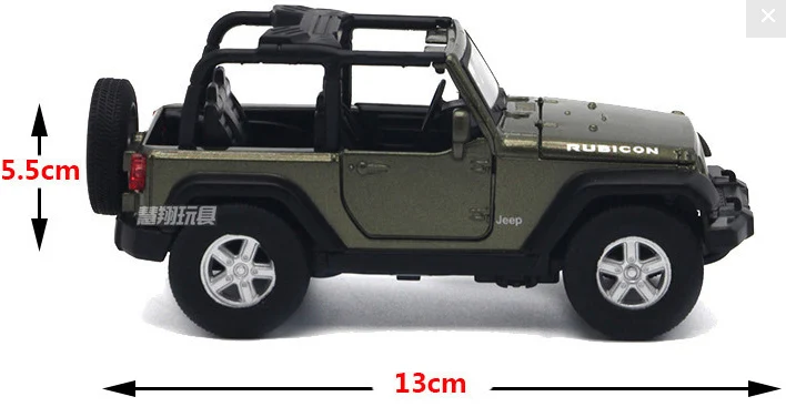 Новинка 1:32 Jeep Wrangler Rubicon SUV литая модель игрушечного автомобиля, модель автомобиля, металлическая модель эвакуатора, коллекция автомобилей, подарок для детей