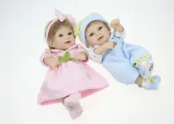 28 см/12 ''Детские Куклы силикона Reborn Baby Doll Игрушечные лошадки маленьких для девочек и мальчиков принцессы Игрушечные лошадки для девочек