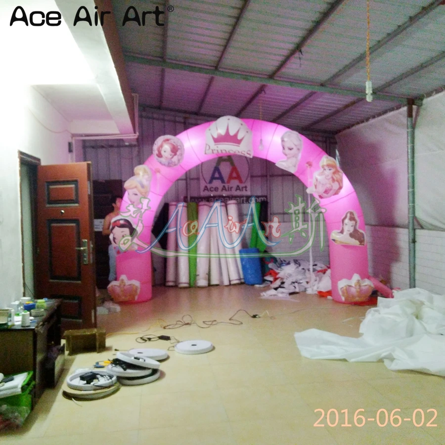 Высококачественный фестиваль arhc надувные изогнутые вечерние декор для свадебного оформления принцесса archway входные ворота для продажи