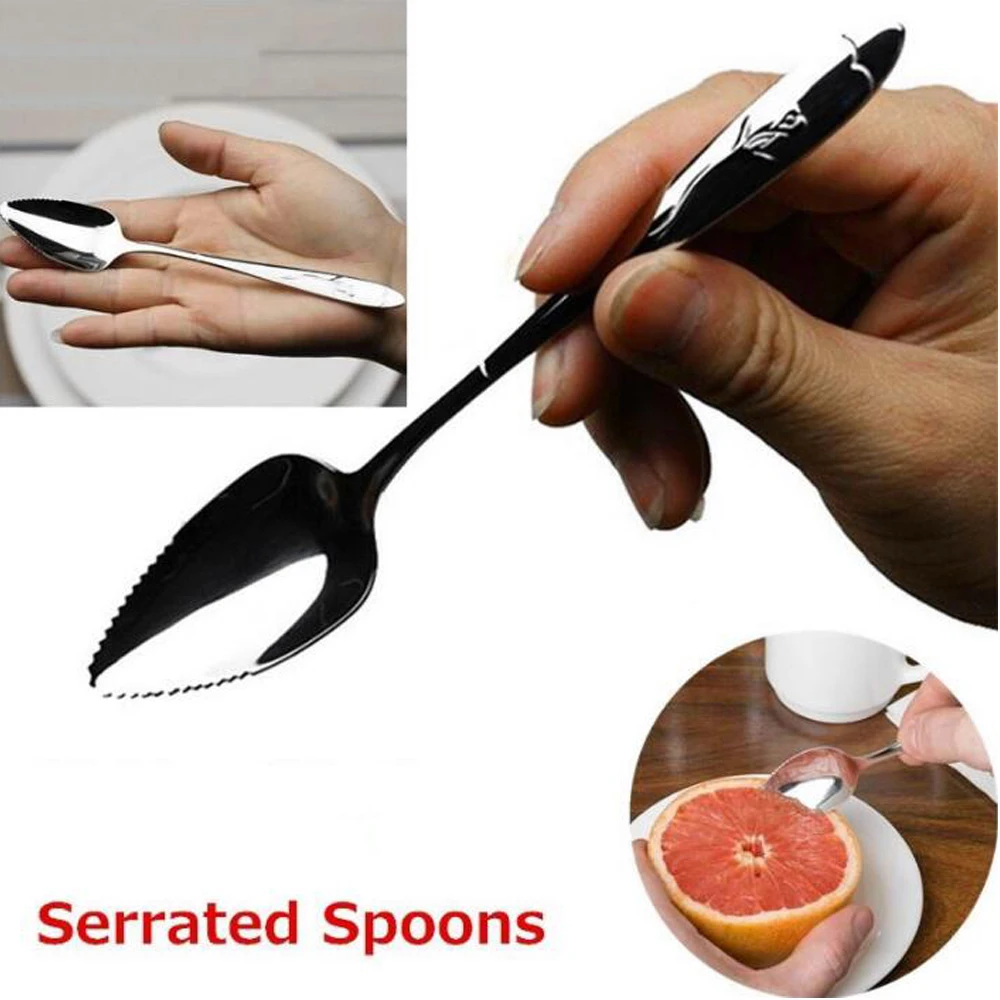 2Pcs Grapefruit Spoon Stainless Steel Fruit Spoon,Stainless