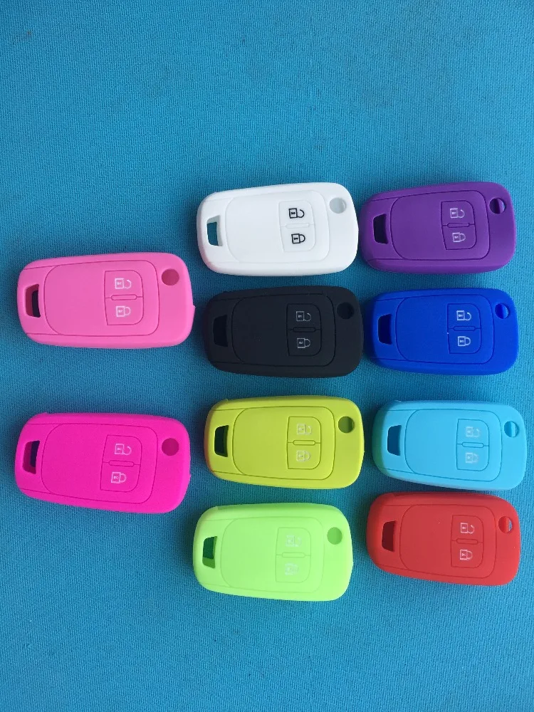 

2 Button Silicone Car Key Case Cover For Chevrolet Lova Sail Aveo Cruze For Opel Vauxhall Insignia Astra For Buick Flip Remote