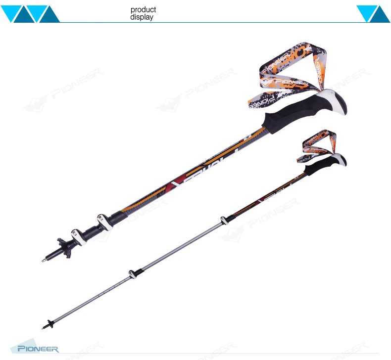 Pólos de Liga de Alumínio Bengala para o Turismo Pólos de Tiro Pioneer Nordic Walking Cane Trekking Caminhadas 1 Par 15 Esporte e Lazer