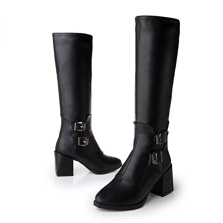 Г. Новая Брендовая женская обувь женские ботинки большой размер 34-43, осенне-зимние ботфорты обувь на тонком высоком каблуке пикантные вечерние сапоги