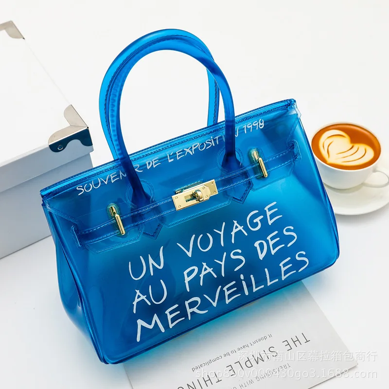 

Bags for Women 2019 Summer Transparent Bag Clear Femme Jelly Bolso Transparente Handbag Bolsa Feminina Shoulder Sac