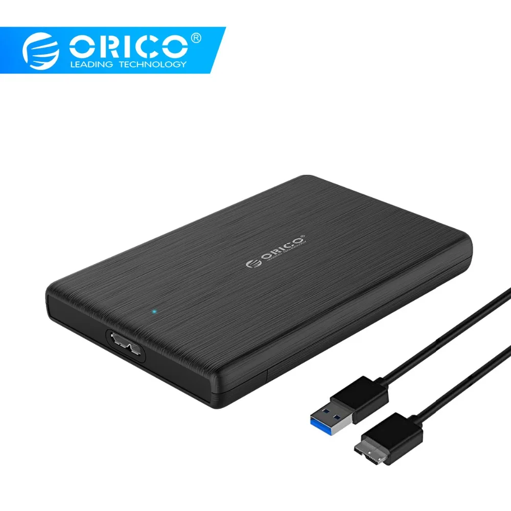 

ORICO 2.5 Inch HDD Case 2189U3 USB3.0 Micro B External Hard Drive Disk Enclosure High-Speed Case for SSD Support UASP SATA III