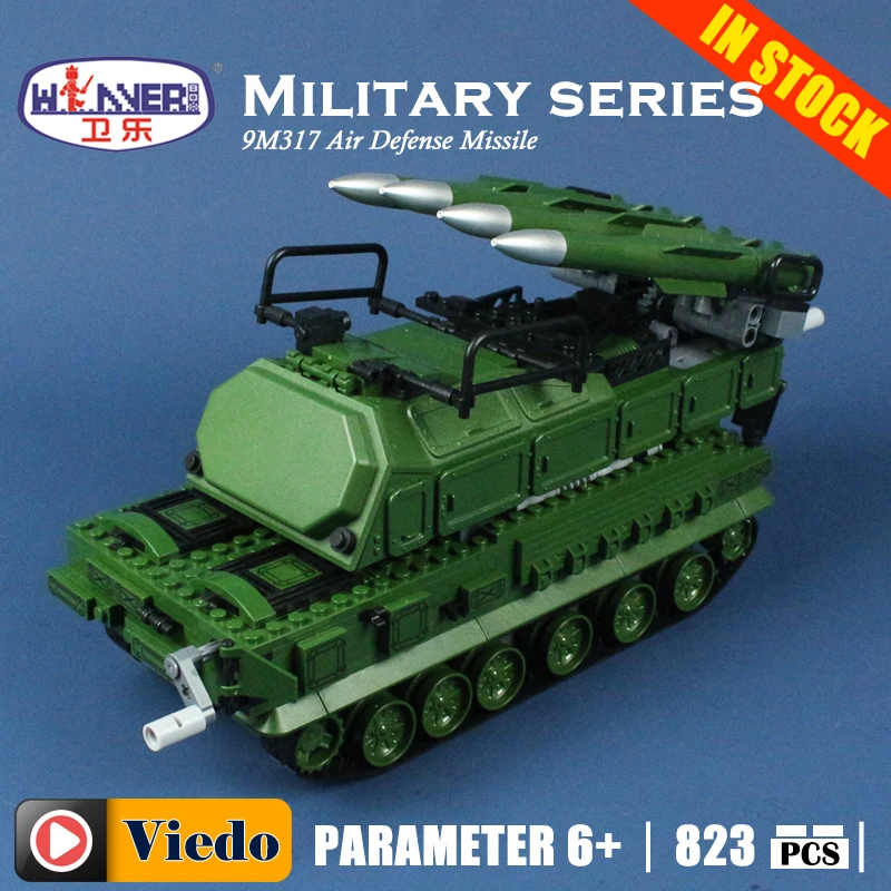 

Winner 8103 9M317 anti-aircraft missile tank Model Building Toys hobbies Compatible With lego Blocks Educational Bricks for kids