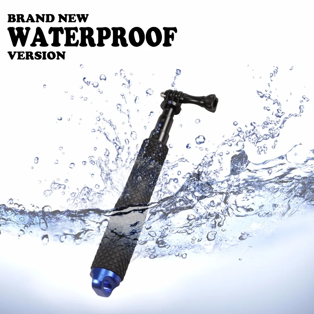 49cm GoPro Selfie Stick Aluminum Extendable Pole Folded waterproof for GoPro Hero SJ4000 SJ5000 SJCAM Summer