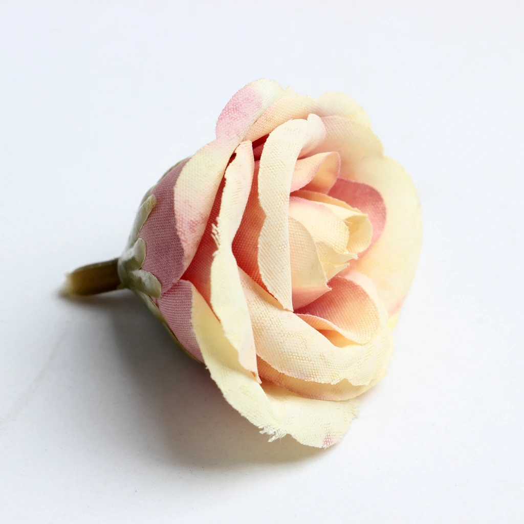 New Hot Sale 10pcs Decorative Artificial Silk Rose Flower Head for Wedding Party Home Decor Photo Albums DIY Hats Clothes Favors