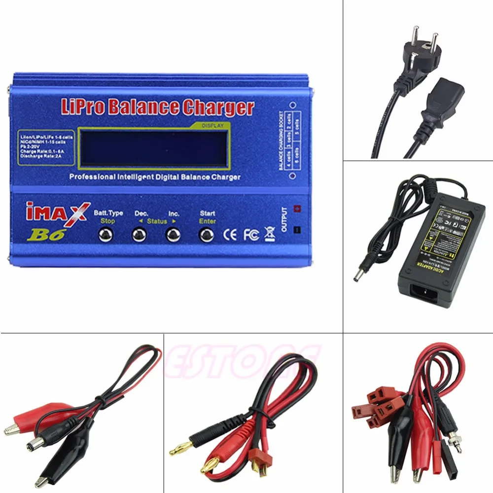 iMAX B6 AC Lipo NiMh Li ion Ni Cd RC Battery Balance Charger Discharger EU Plug