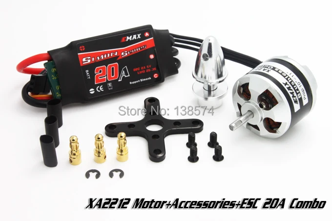 

EMAX XA2212 820KV 980KV1400KV Motor With Simonk 20A ESC