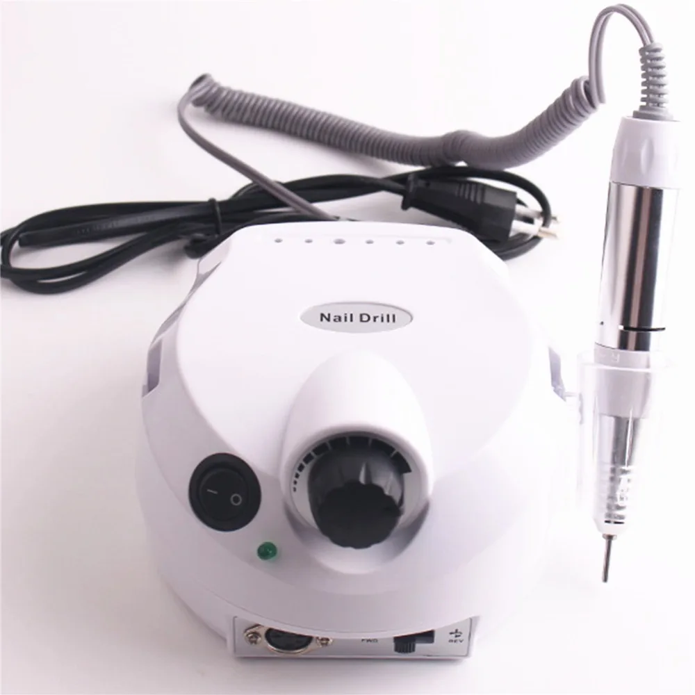 Comprar 2018 más nuevo 35000RPM máquina eléctrica de perforación de uñas Kit de archivos kits de manicura pedicura y máquina de pulir uñas herramienta de uñas