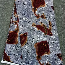 6 ярдов/партия Новая мода рыбы дизайн принт батик воск с принтом африканская воскированная ткань для одежды WH13