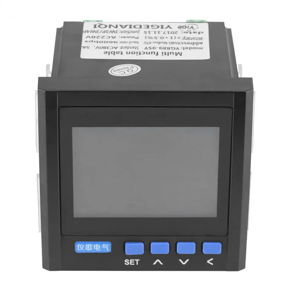 Compteur de puissance multifonction V A Hz kWh RS485 Tension /électrique Courant Fr/équence M/ètre d/énergie