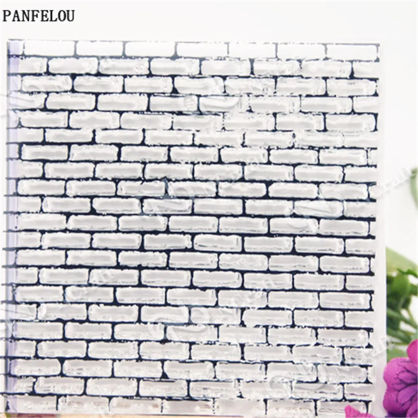 

PANFELOU brick lattice Transparent Clear Silicone Stamp/Seal DIY scrapbooking/photo album Decorative clear stamp sheets