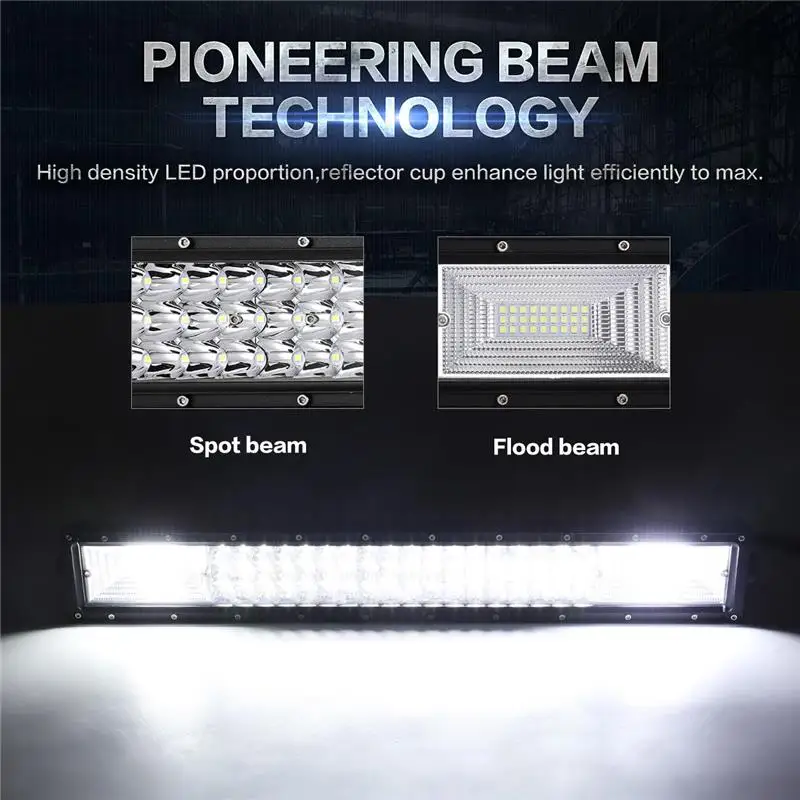 Oslamp 3 ряд 2" Изогнутые 324 W светодиодный ближний свет комбо+ 2 шт. 36 Вт прожектор точечный светодиодный свет работы 4x4 грузовик внедорожник ATV UTV 4WD DC12v 24 v