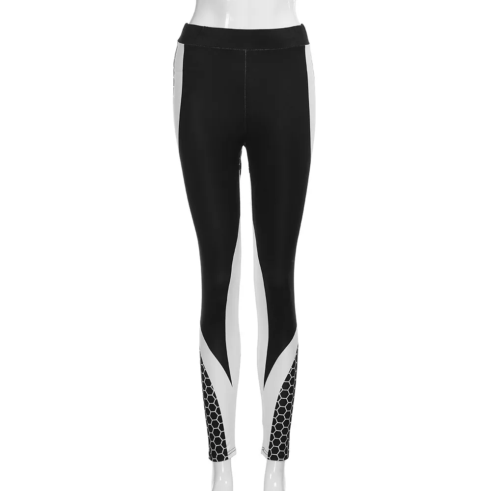 Женские Велоспорт Штаны 3D печати тощий для пробежки тренировки Леггинсы для спортивного зала виды спорта тренировок укороченные штаны высокая эластичность A1