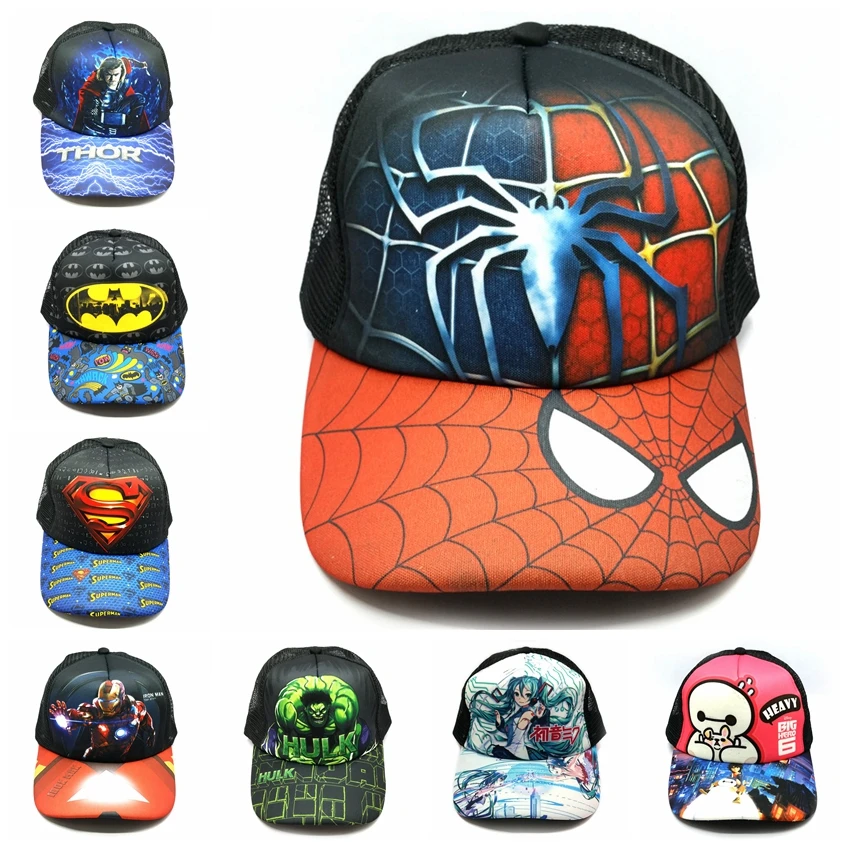 В Avengersed с героями мультфильмов платье для девочек-подростков Кепка-бейсболка от