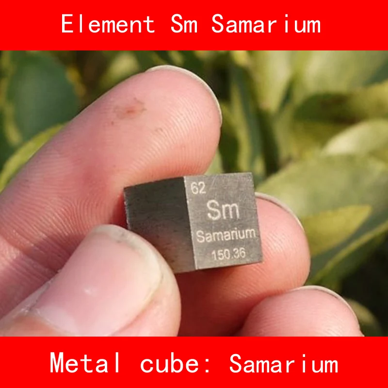

Sm Samarium Cube Bulk Pure 99.9% Periodic Table of Rare-earth Metal Elements for Research DIY Collection lab