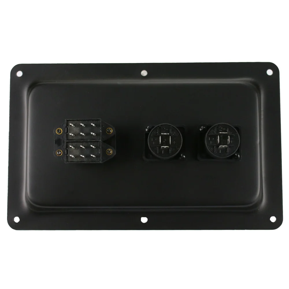 Caixa de Junção de Alto-falante Acessórios de Alto-falante com Função de Comutação Peças Metal mm Palco Dual 4 Núcleos Conectores Xlr 2 123mm * - Image 4